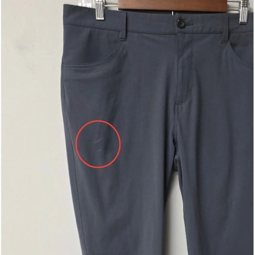 Vuori Meta Pants Mens‎ 34 Grey Technical Performance Stretch Commuter Activewear